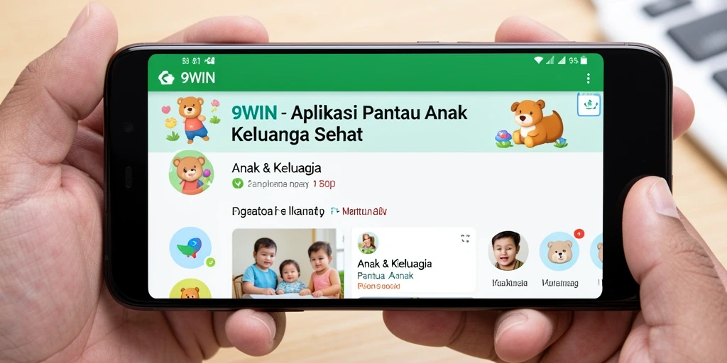 Antarmuka 9WIN yang user-friendly untuk memantau anak dengan mudah.