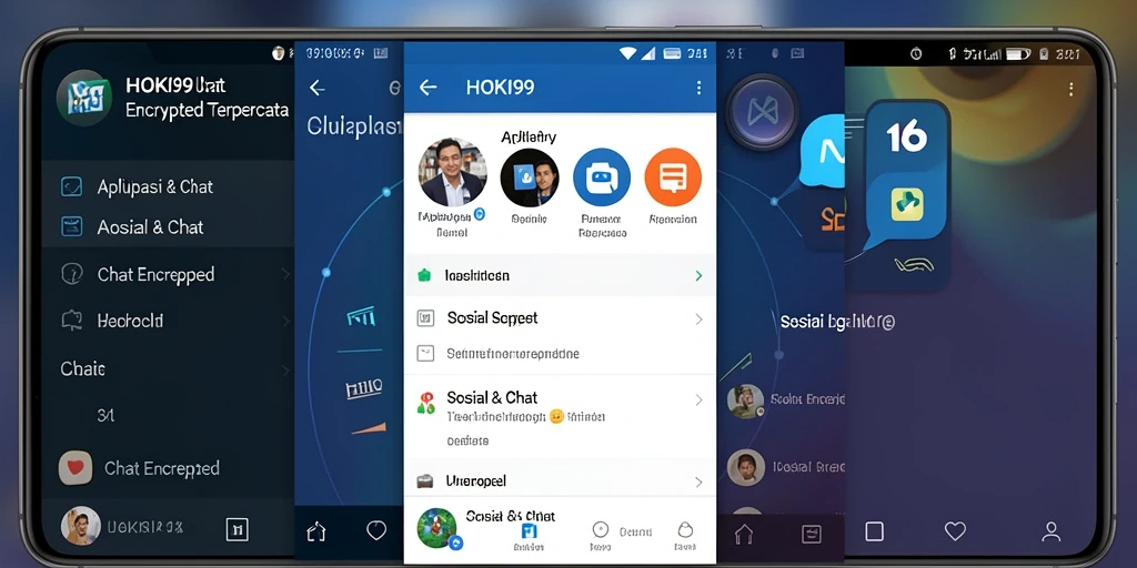 Antarmuka HOKI99 yang menarik dan fitur Chat Encrypted yang aman.
